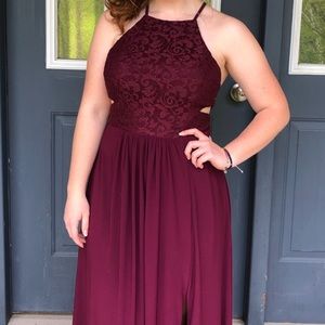 Maroon Prom Dress